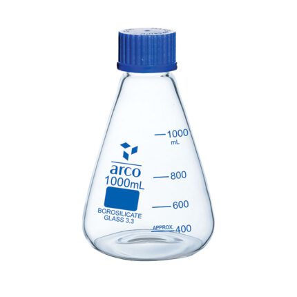 ارلن مایر 1000 میلی لیتر درب پیچدار – بشر شیشه آلات آزمایشگاهی